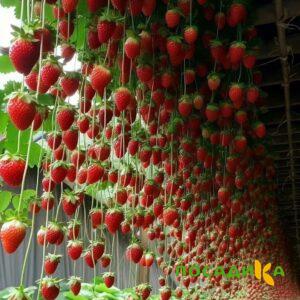 Клубника ампельная Анастасия купить по цене от 370р. в интернет-магазине «Посадика» с доставкой почтой в в Немане и по всей России – [изображение №1].